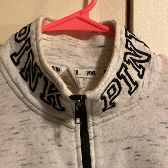 Pink VS partial zip pullover size S/P - Picture 3 of 7